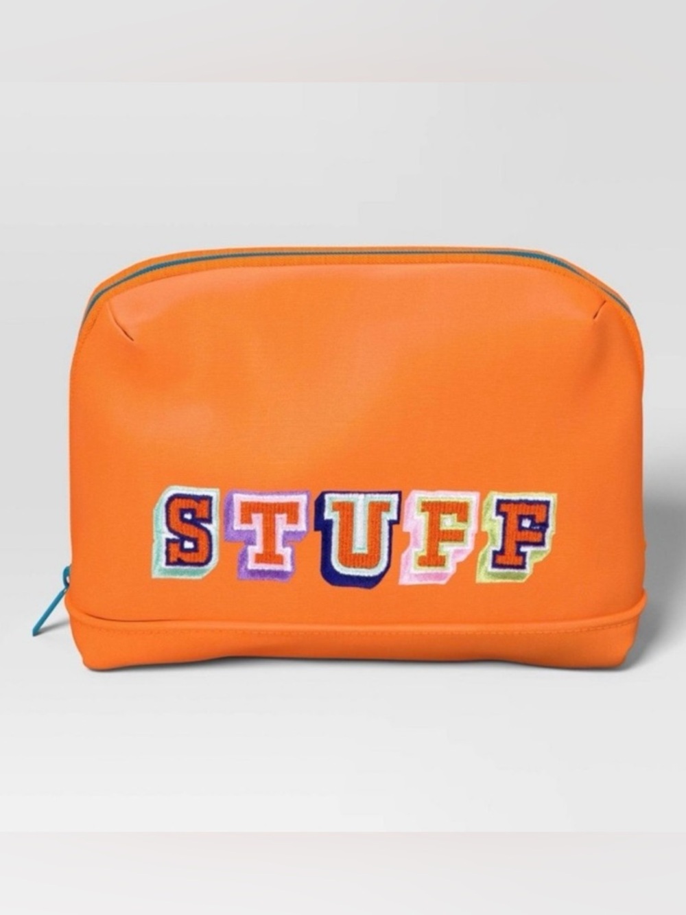NEW!! Heyday Colorful Embroidered Tech Pouch For Gadget Accessories-Coral (NWT)